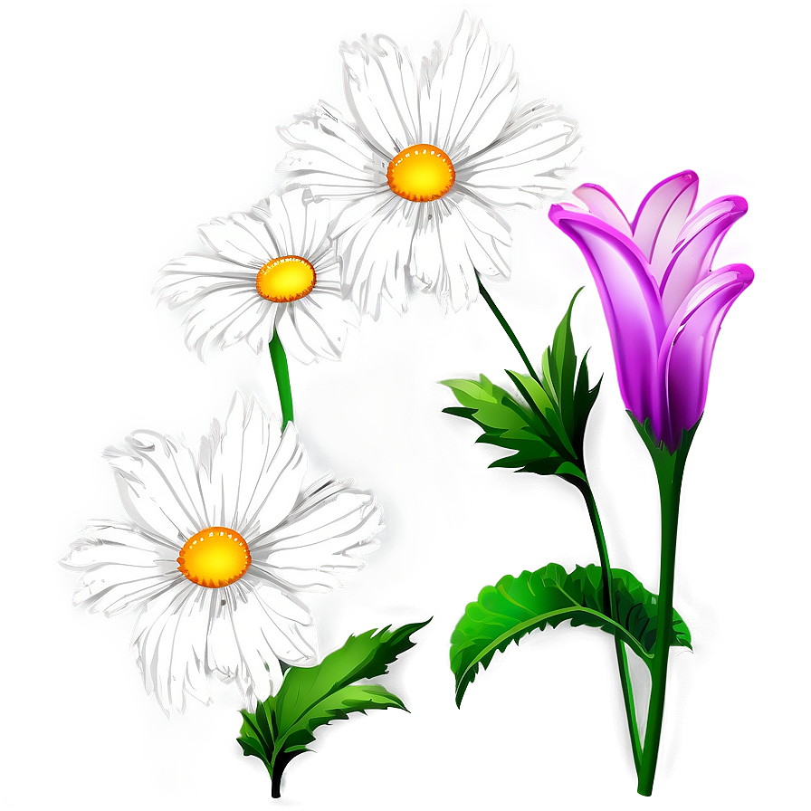 Modern Flower Frame Png 4