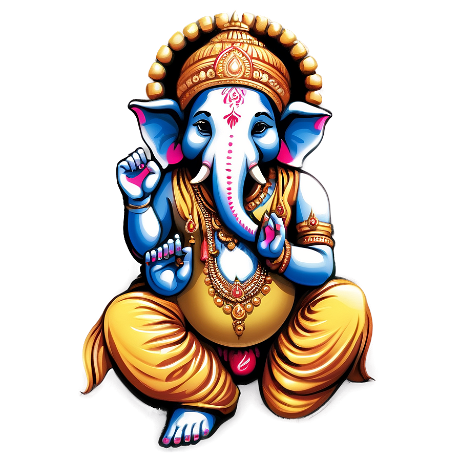 Modern Ganesh Artwork Png 28