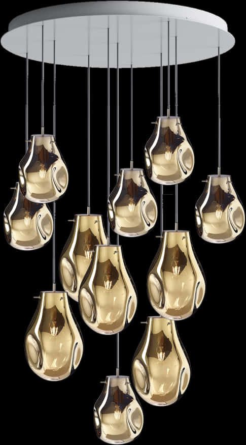 Modern Glass Pendant Chandelier