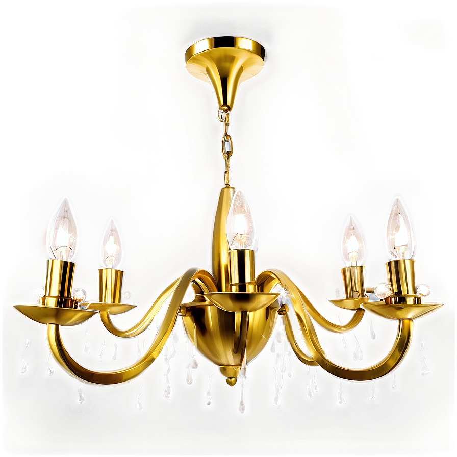 Modern Gold Chandelier Png Rvc