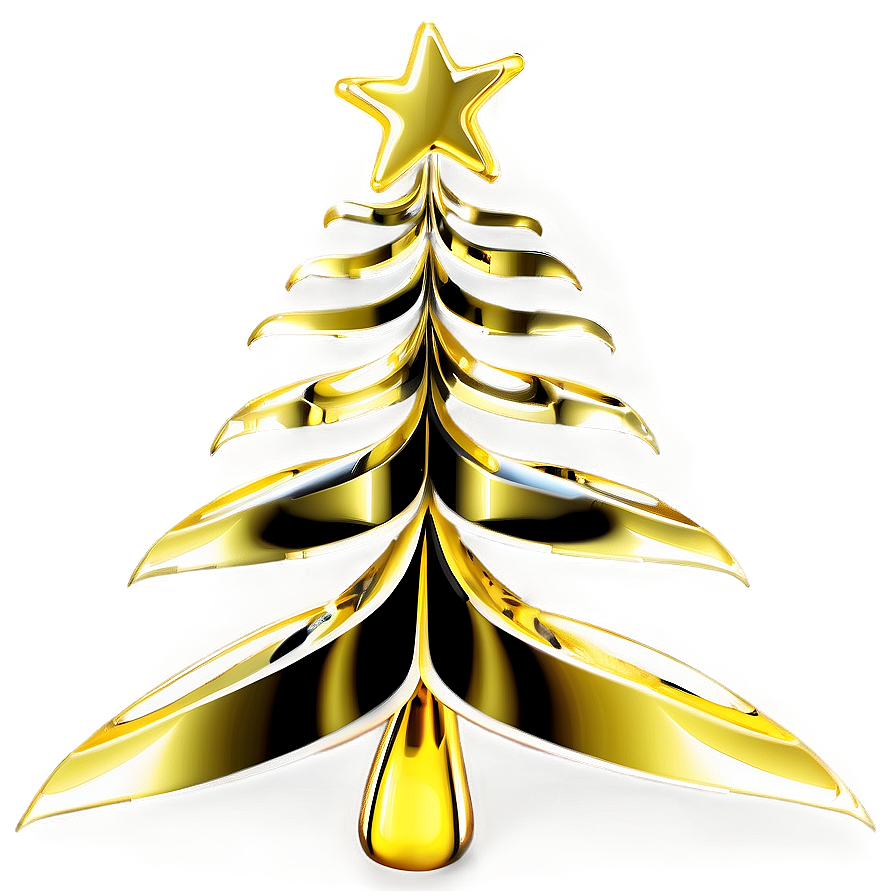 Modern Gold Christmas Tree Inspiration Png 06282024