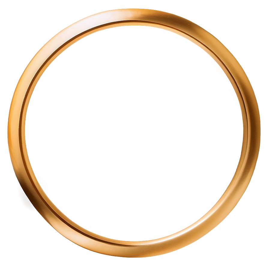 Modern Gold Circle Frame Png Isw