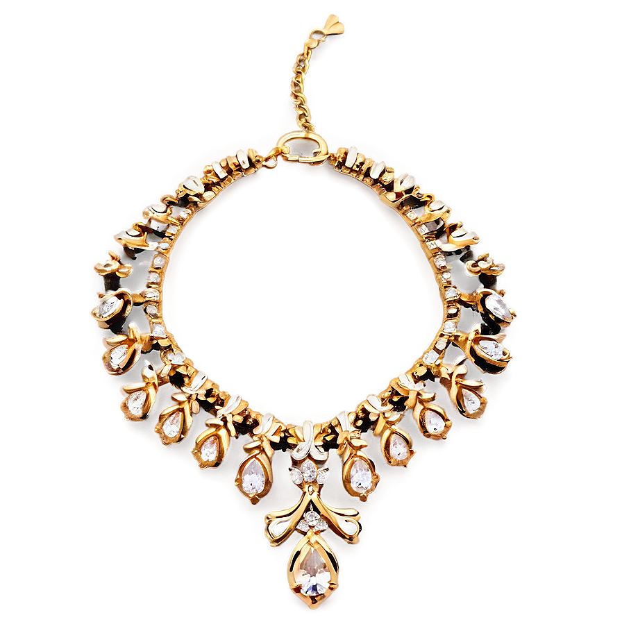 Modern Gold Necklace Png 64