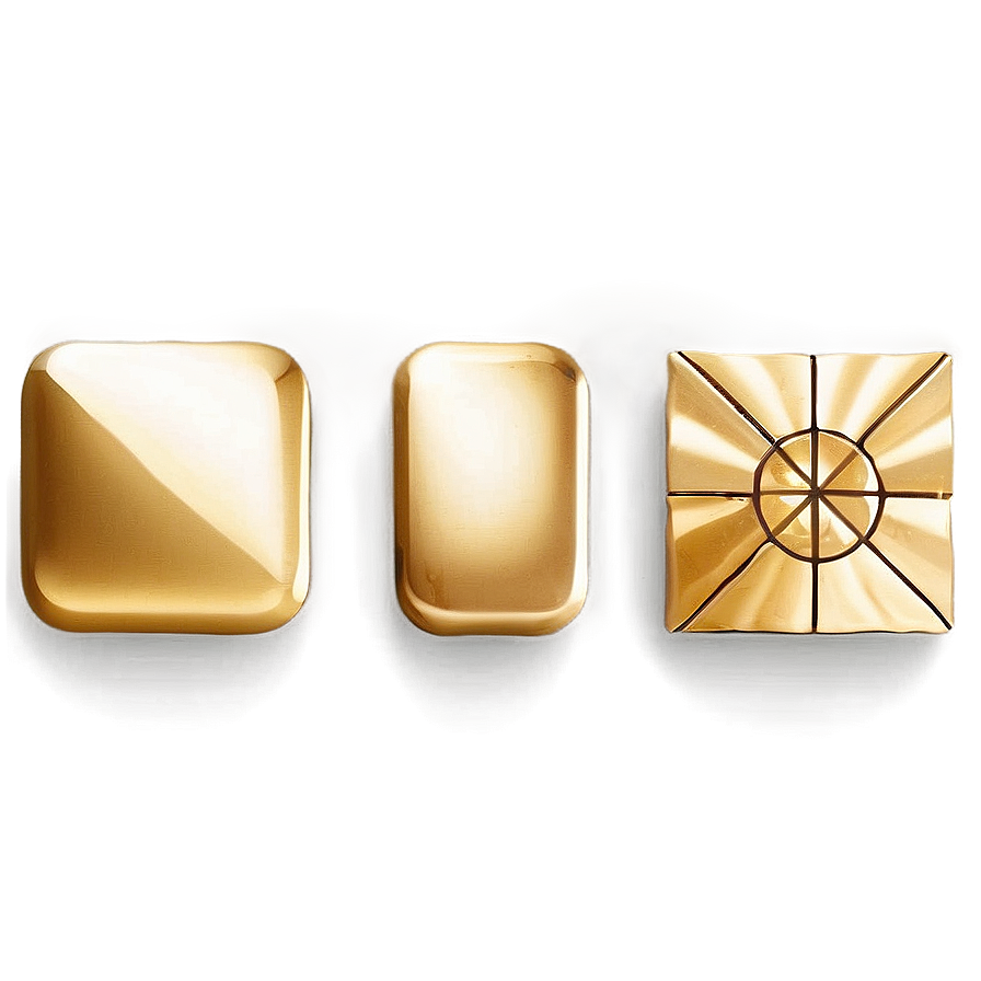 Modern Gold Rectangle Png 06272024