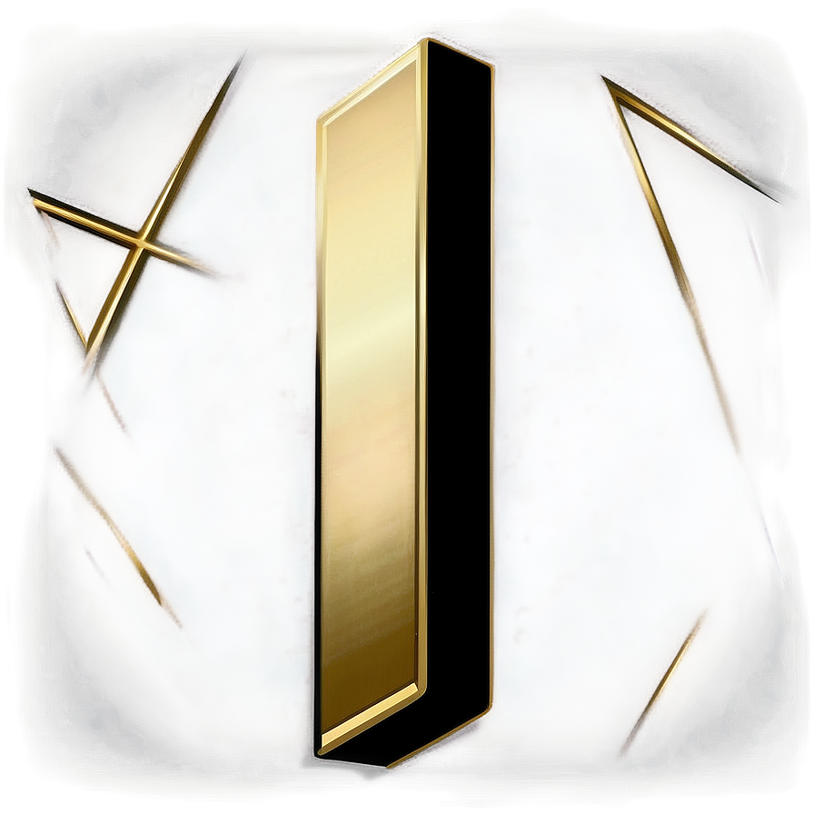 Modern Gold Rectangle Png 06272024