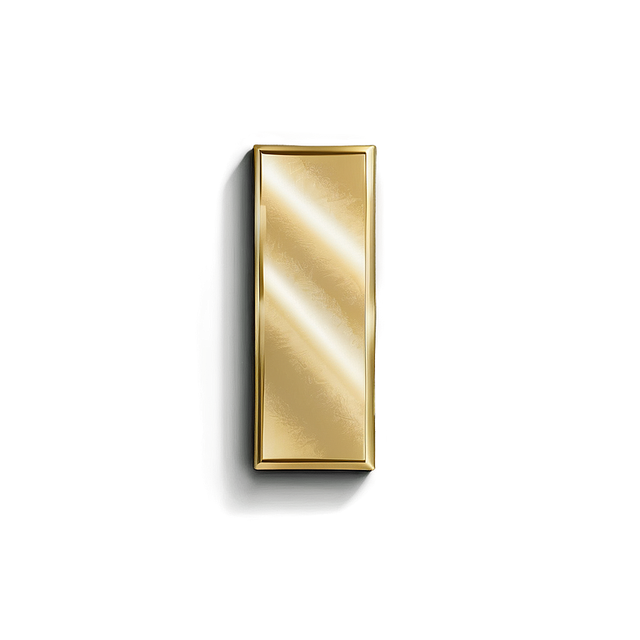 Modern Gold Rectangle Png Svf