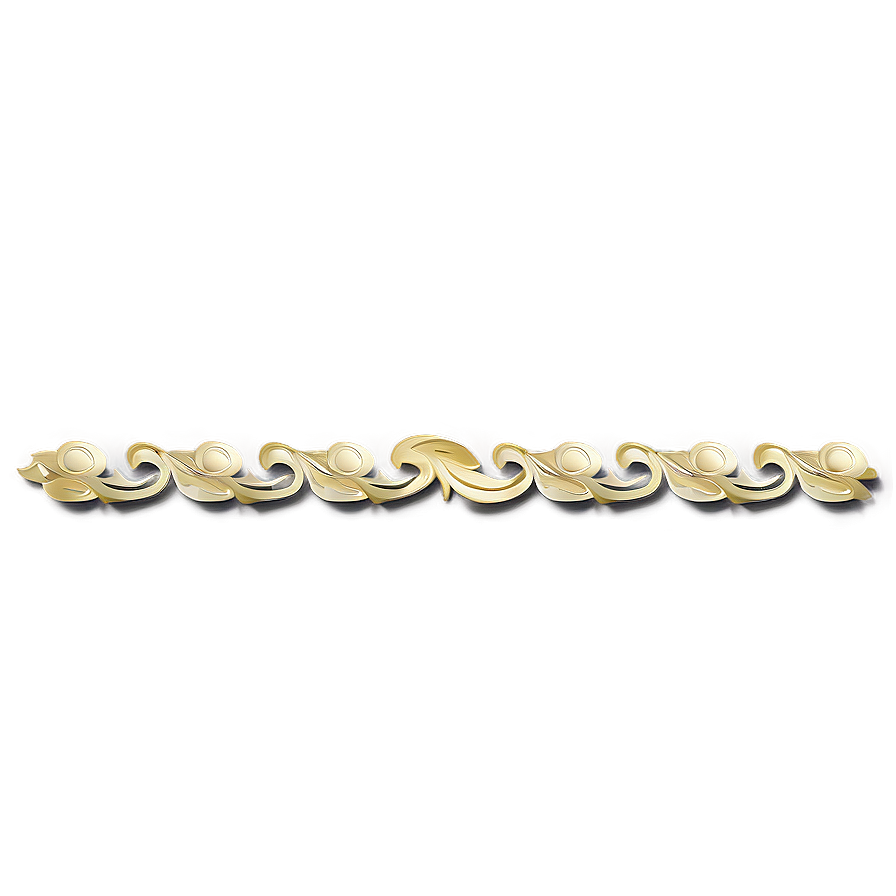 Modern Gold Trim Design Png 3