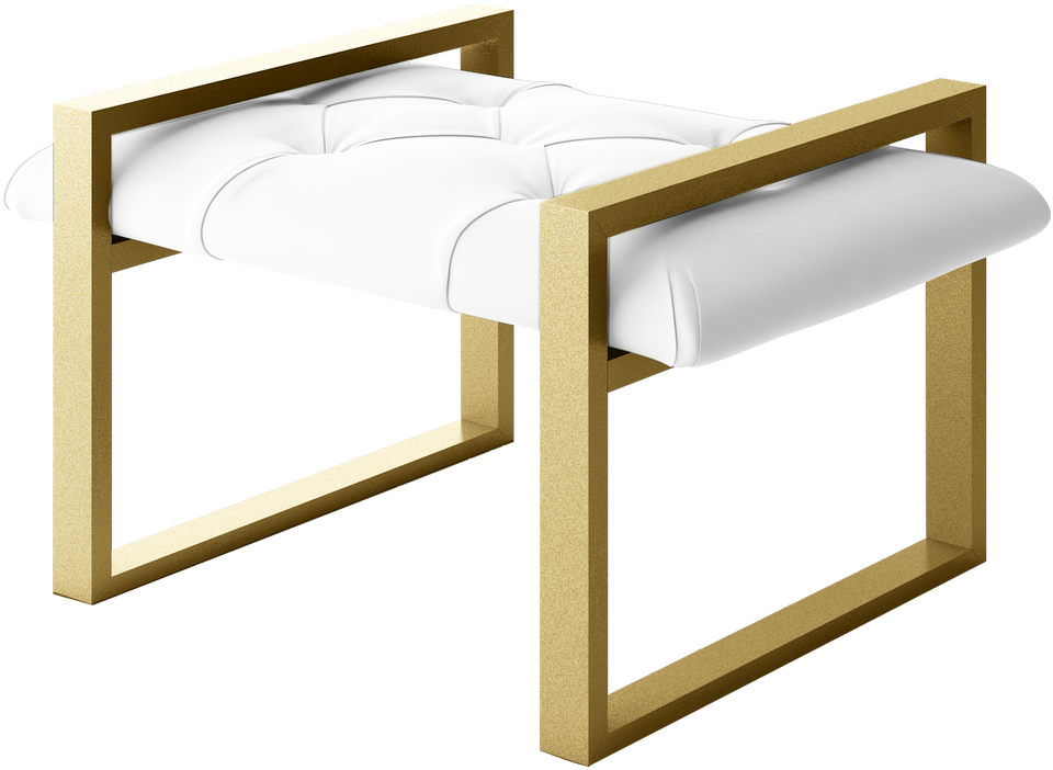 Modern Golden Frame Bench