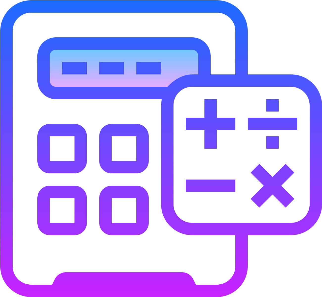 Modern Gradient Calculator Icon