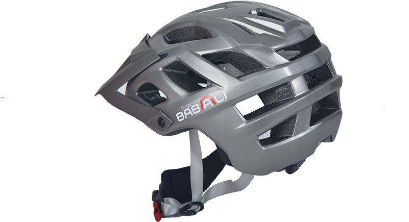 Modern Gray Bicycle Helmet