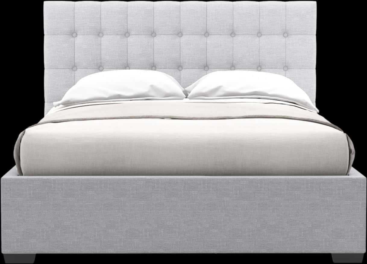 Modern Gray Upholstered Bed