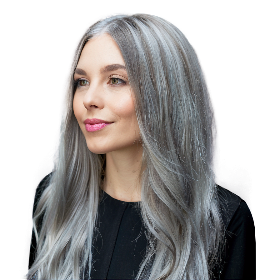 Modern Grey Hair Trends Png 57