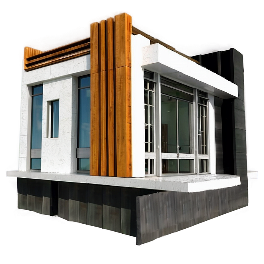 Modern House Facade Materials Png Kdi77