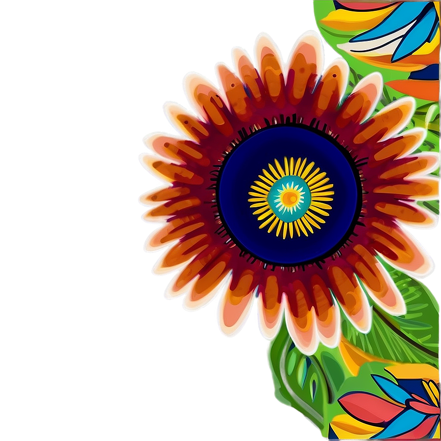 Modern Indie Flower Print Png 47