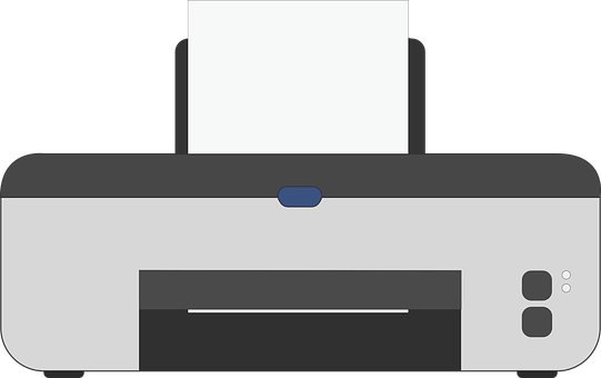 Modern Inkjet Printer Vector