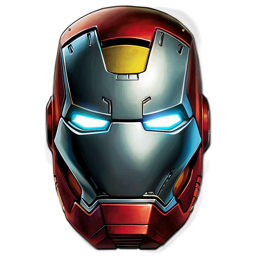 Modern Iron Man Helmet Graphic Png 06122024