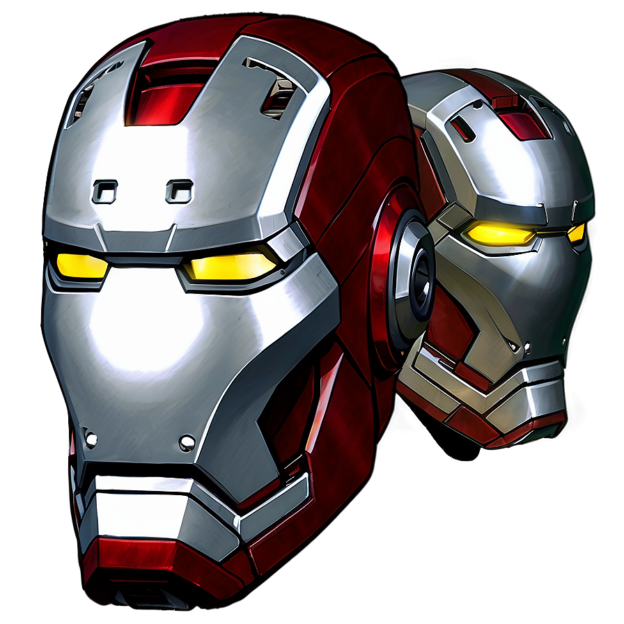 Modern Iron Man Helmet Graphic Png 06122024