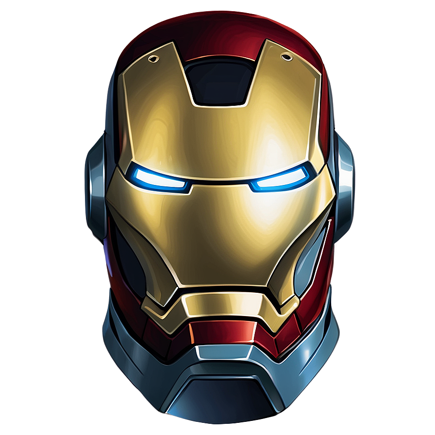 Modern Iron Man Helmet Graphic Png Xdh37