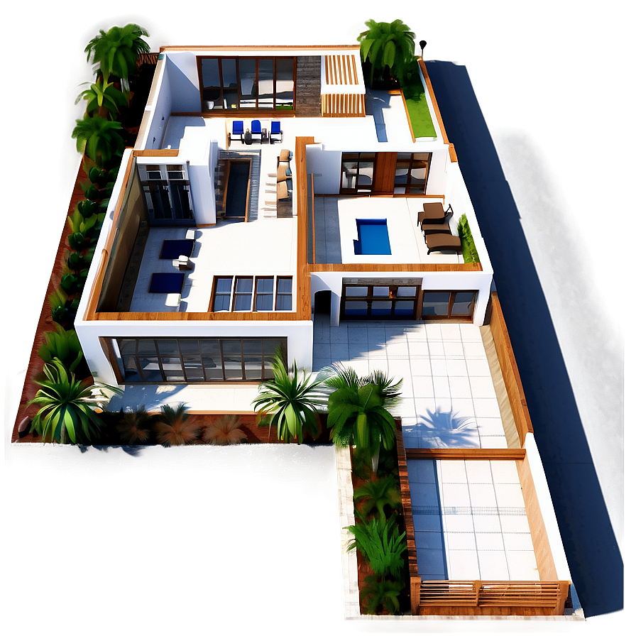 Modern Mansion Layout Png 25