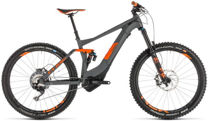 Modern Mountain Bike Orange Black