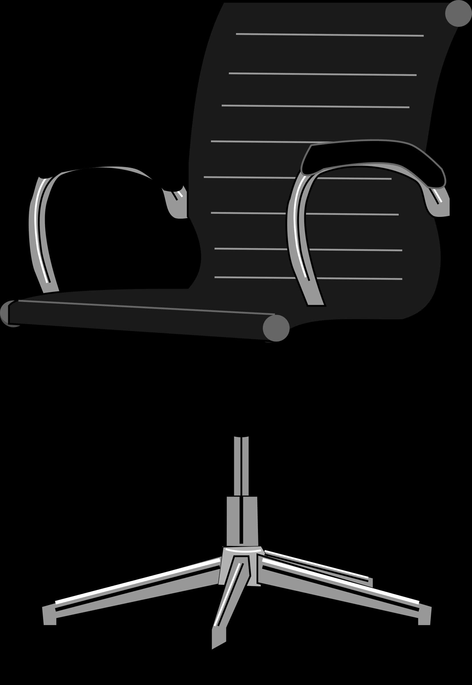 Modern Office Chair Vector Illustration