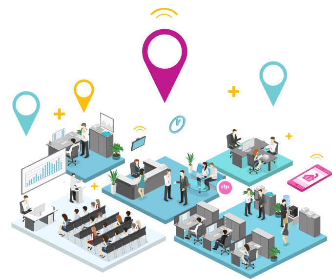 Modern Office Isometric Illustration