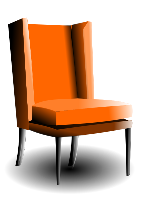 Modern Orange Chair Design