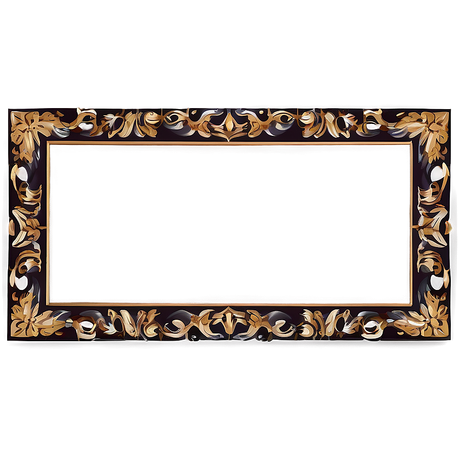 Modern Ornate Frame Png 06272024