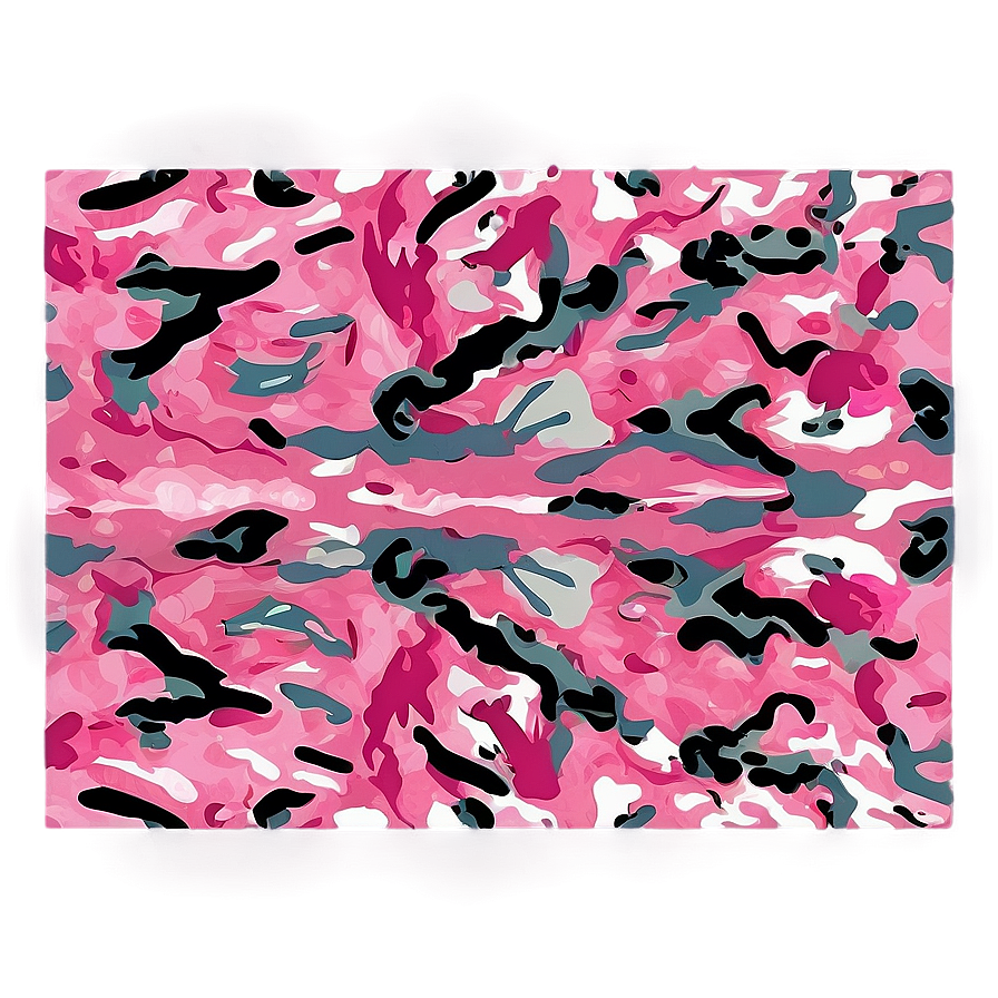 Modern Pink Camouflage Png Afm26