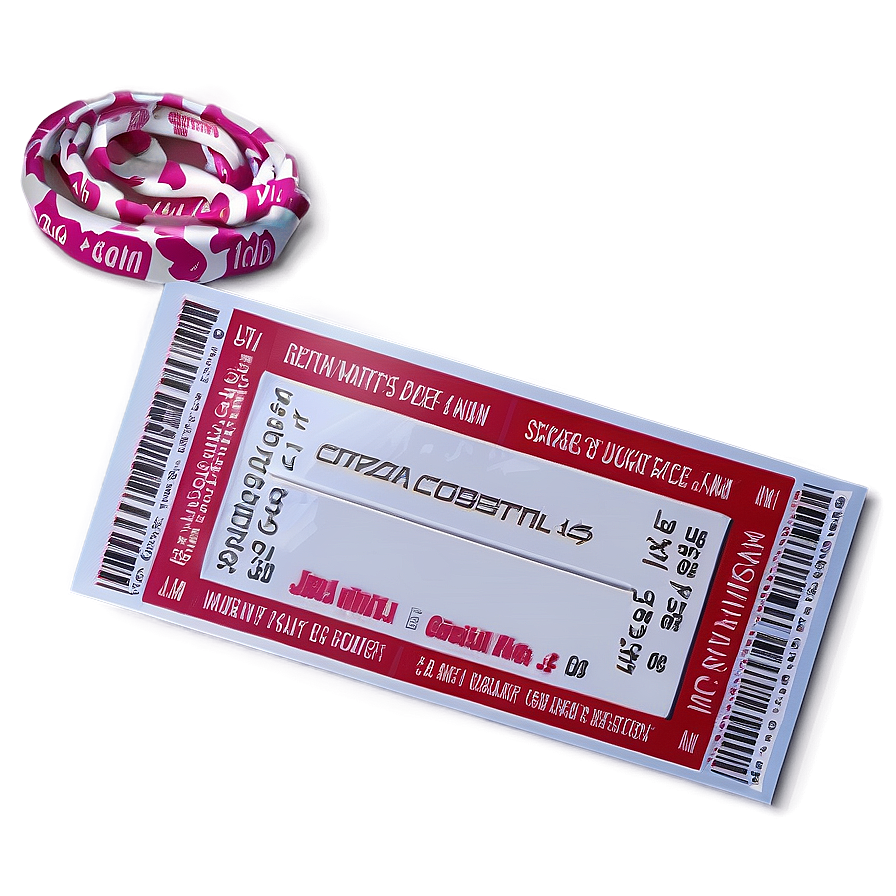 Modern Raffle Ticket Png 9