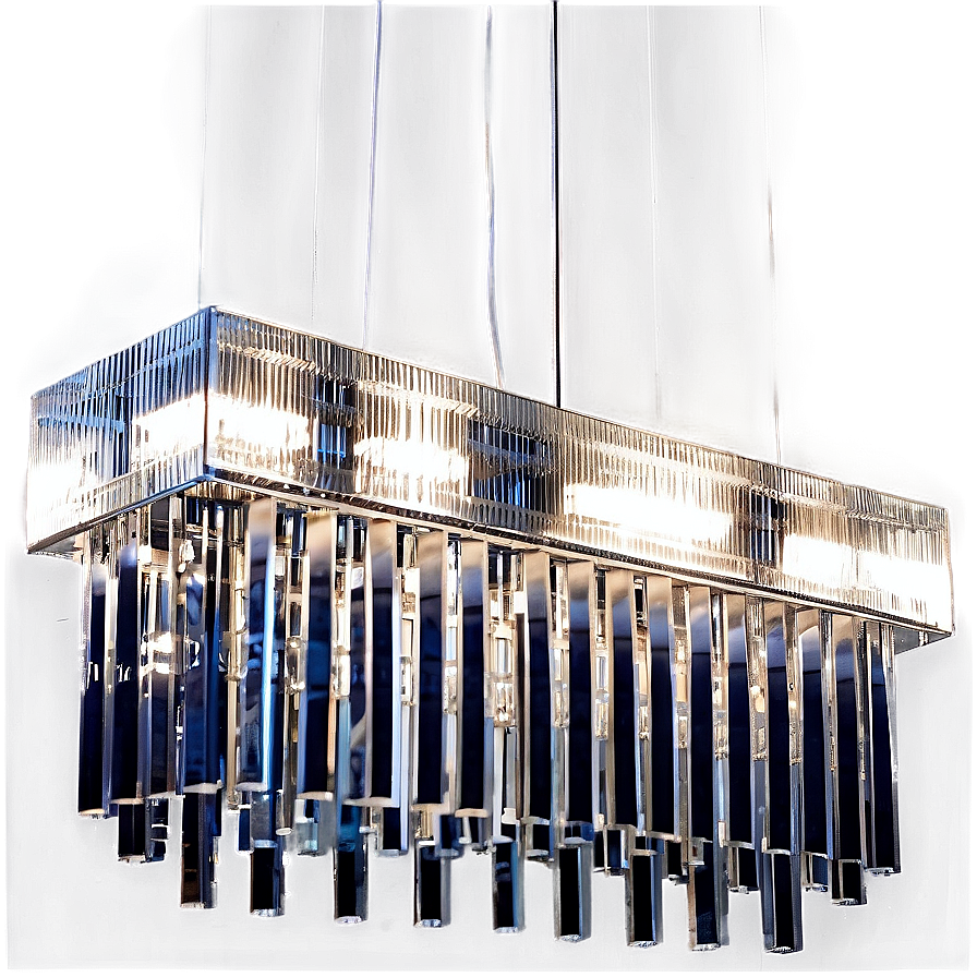 Modern Rectangular Chandelier Png 06282024