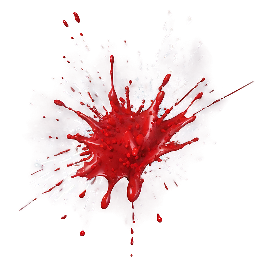 Modern Red Splash Png 06202024