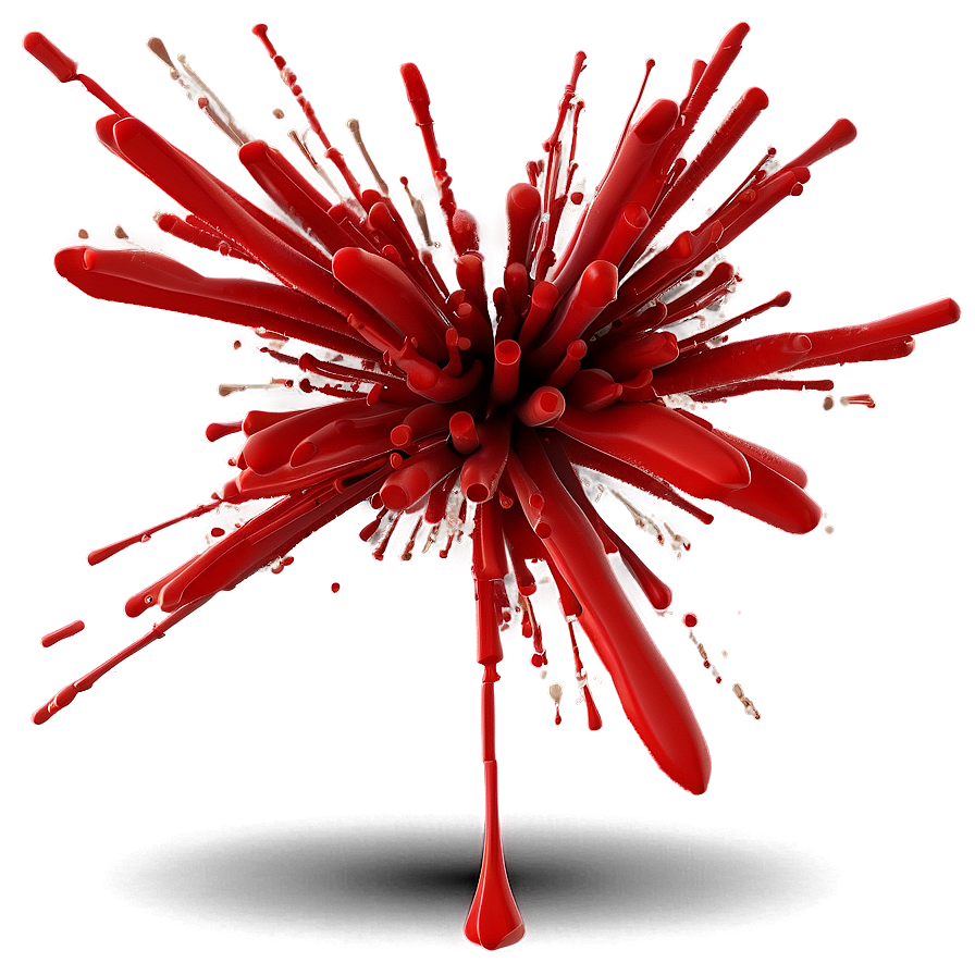 Modern Red Splash Png Twe