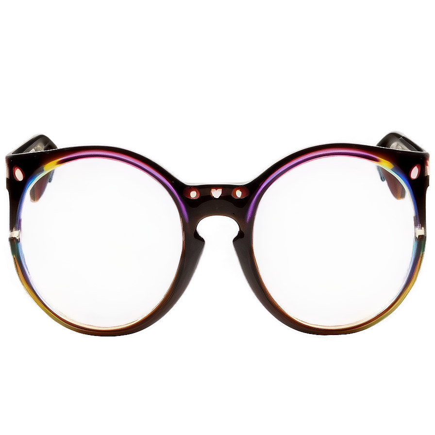 Modern Round Glasses Design Png Aci