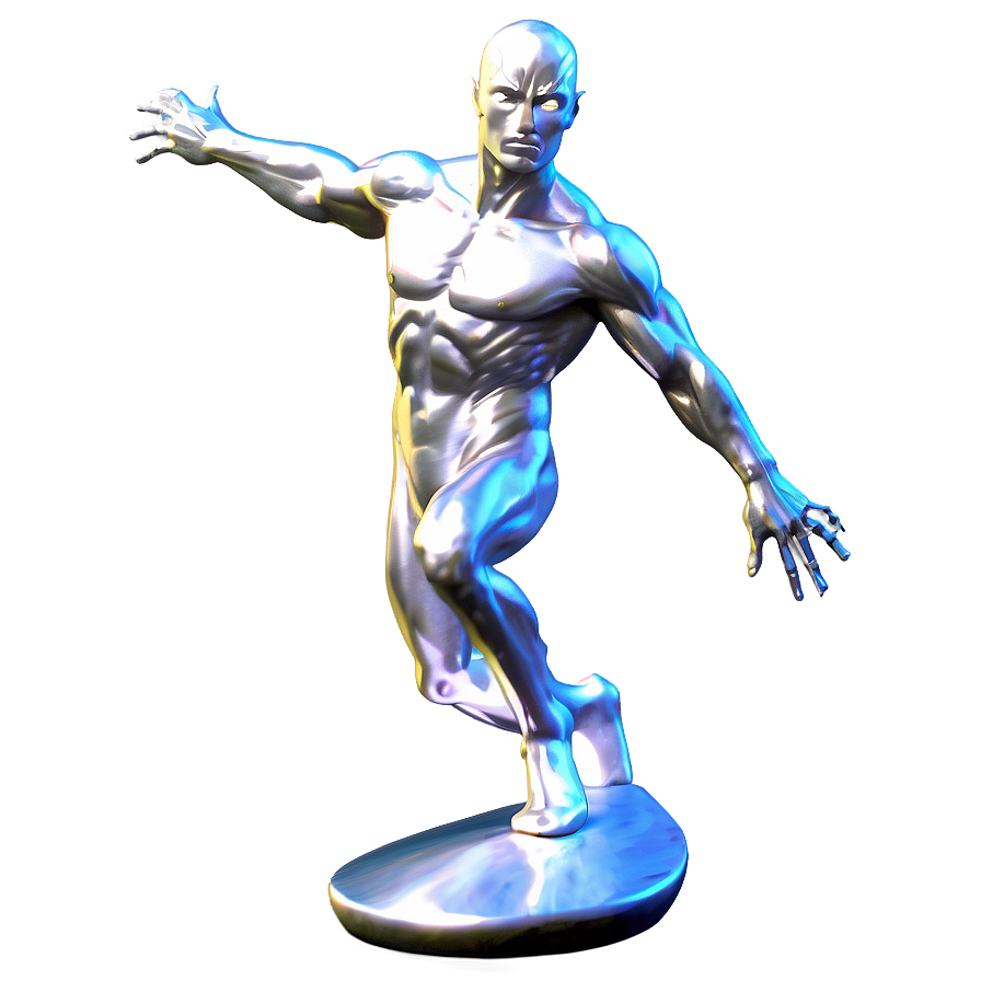 Modern Silver Surfer Artwork Png Rmo