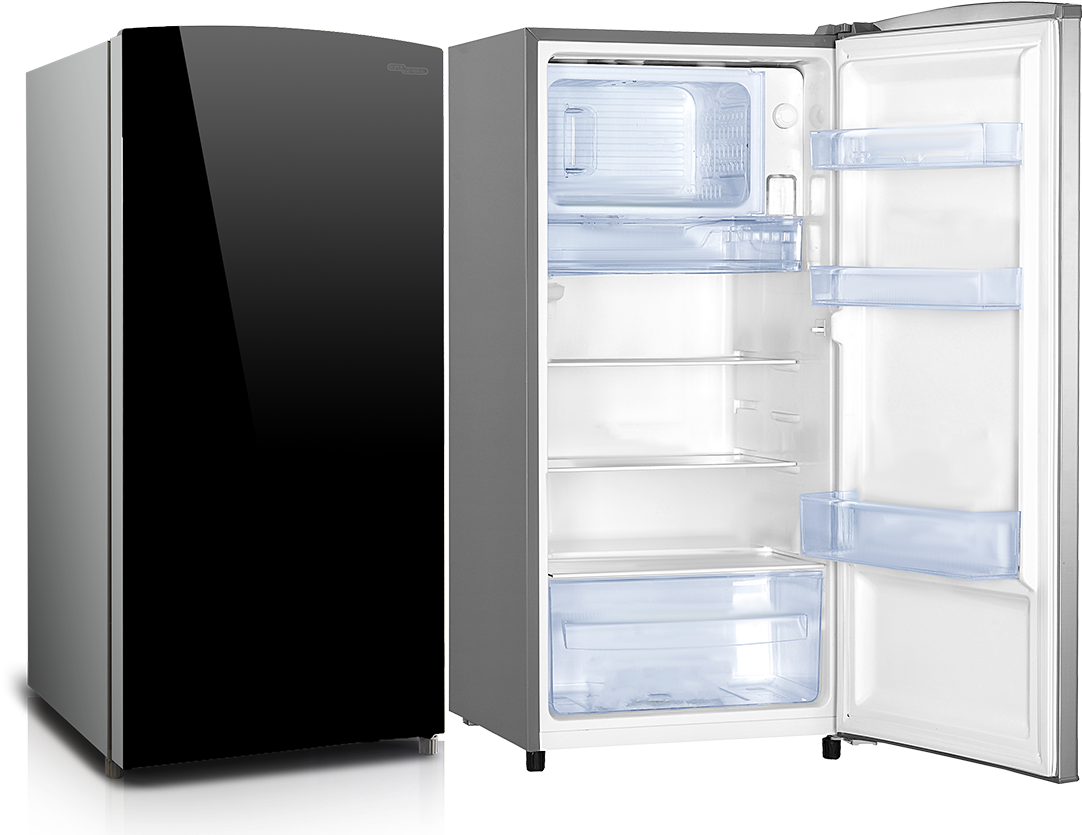 Modern Single Door Refrigerator Open