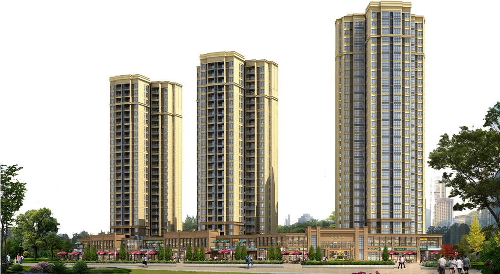 Modern Skyscrapers Design Rendering