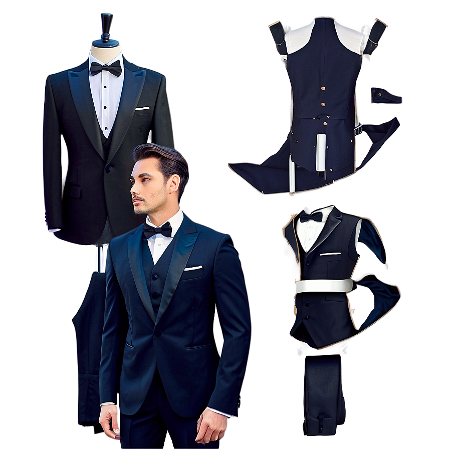 Modern Slim Fit Tuxedo Png Wnf