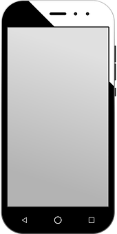 Modern Smartphone Blank Screen