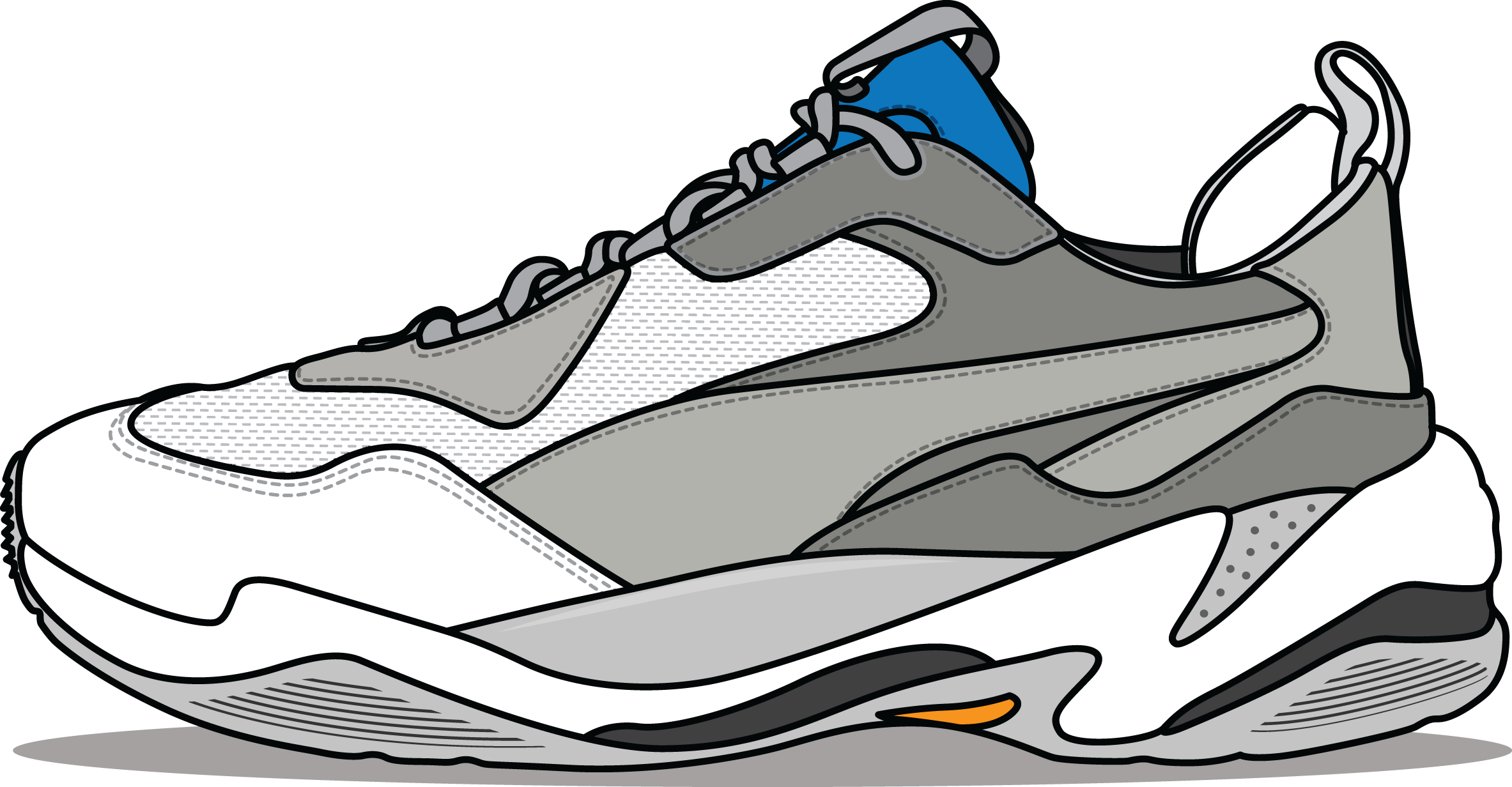 Modern Sneaker Design Thunder Element