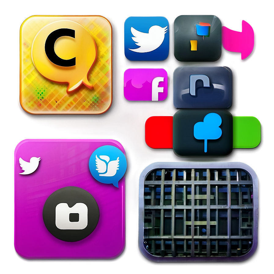 Modern Social Media Icons Png 62