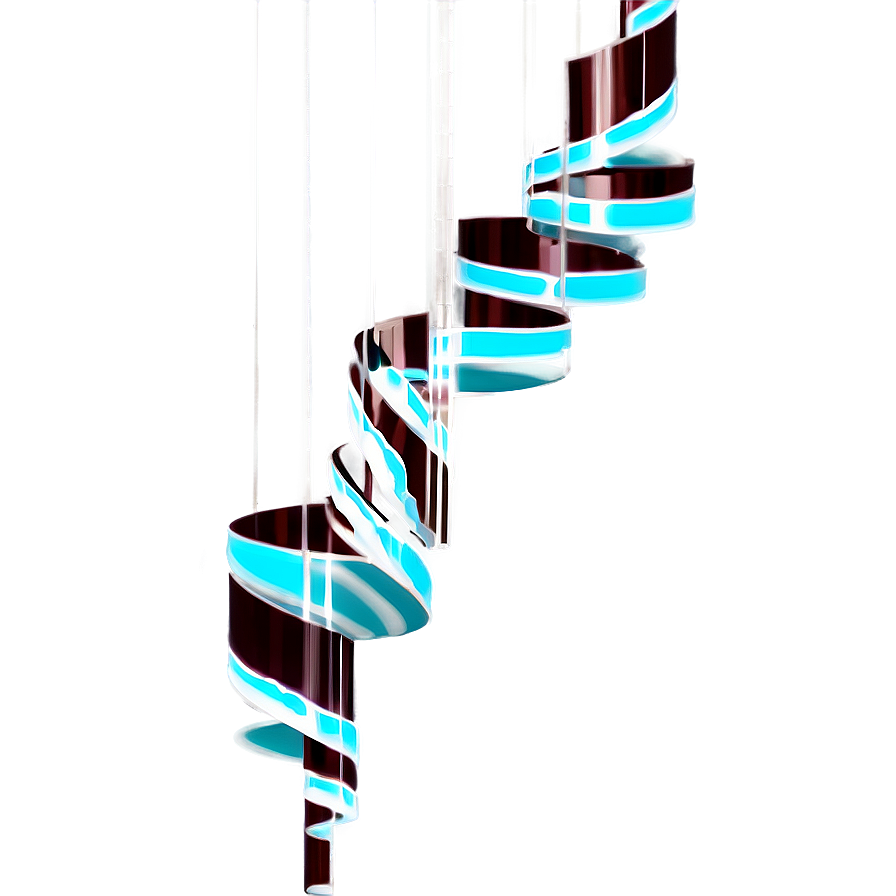 Modern Spiral Chandelier Png 06282024