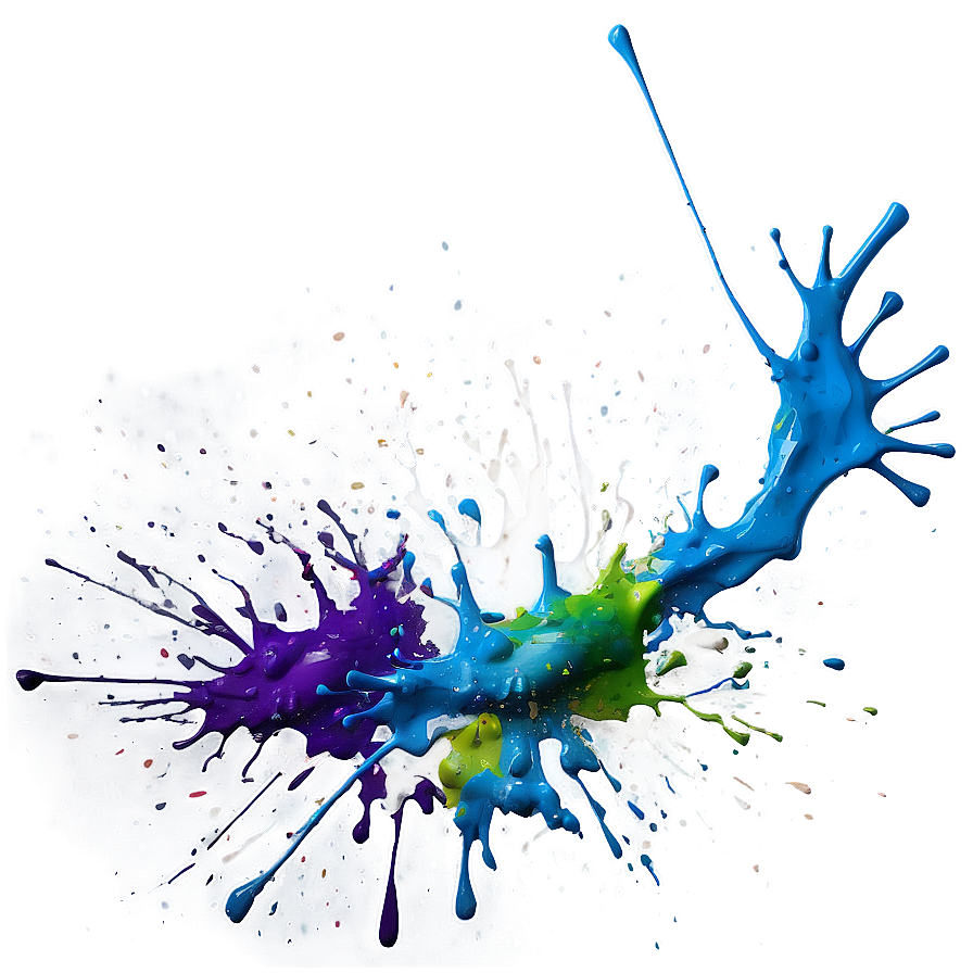 Modern Splatter Paint Technique Png Eac