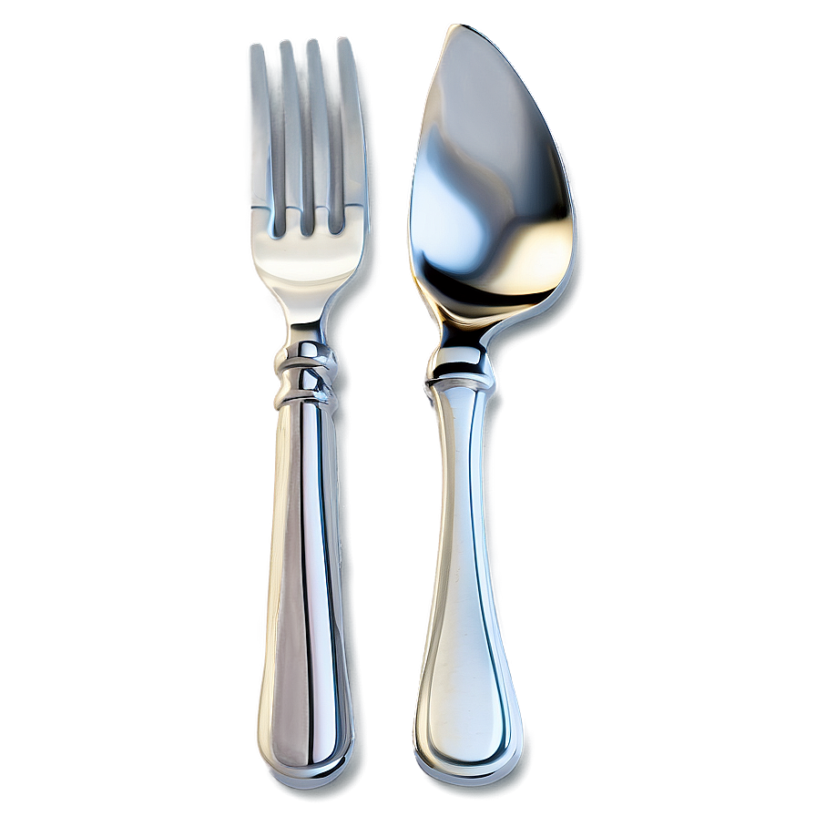 Modern Spoon And Fork Png 1