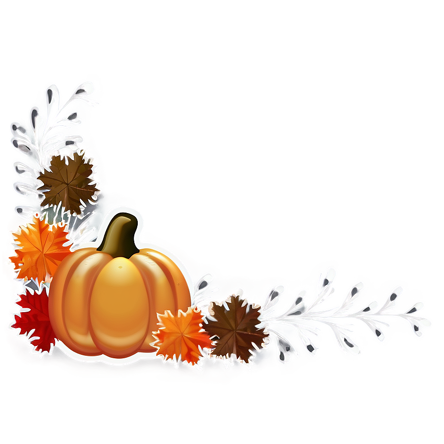 Modern Thanksgiving Border Png Uwj77