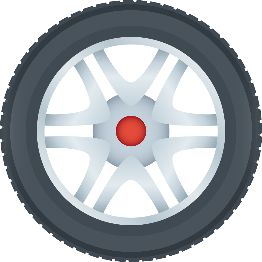 Modern Vehicle Tire Clipart