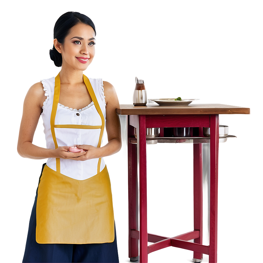 Modern Waitress Look Png 06272024