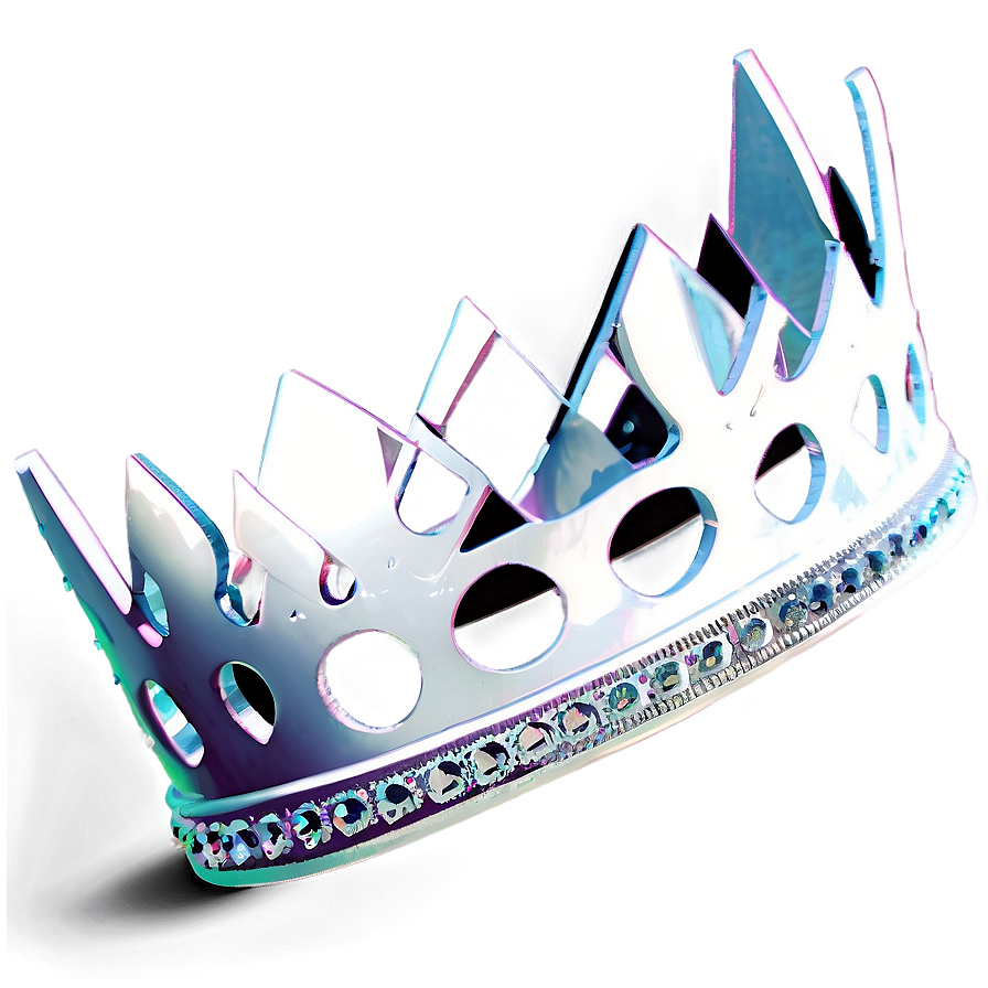 Modern White Crown Design Png Ufj