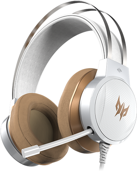 Modern White Gaming Headset