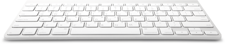 Modern White Keyboard Perspective View